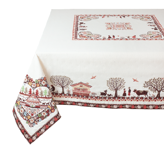 French Jacquard Tablecloth DECO (Plagne. 2 colors)